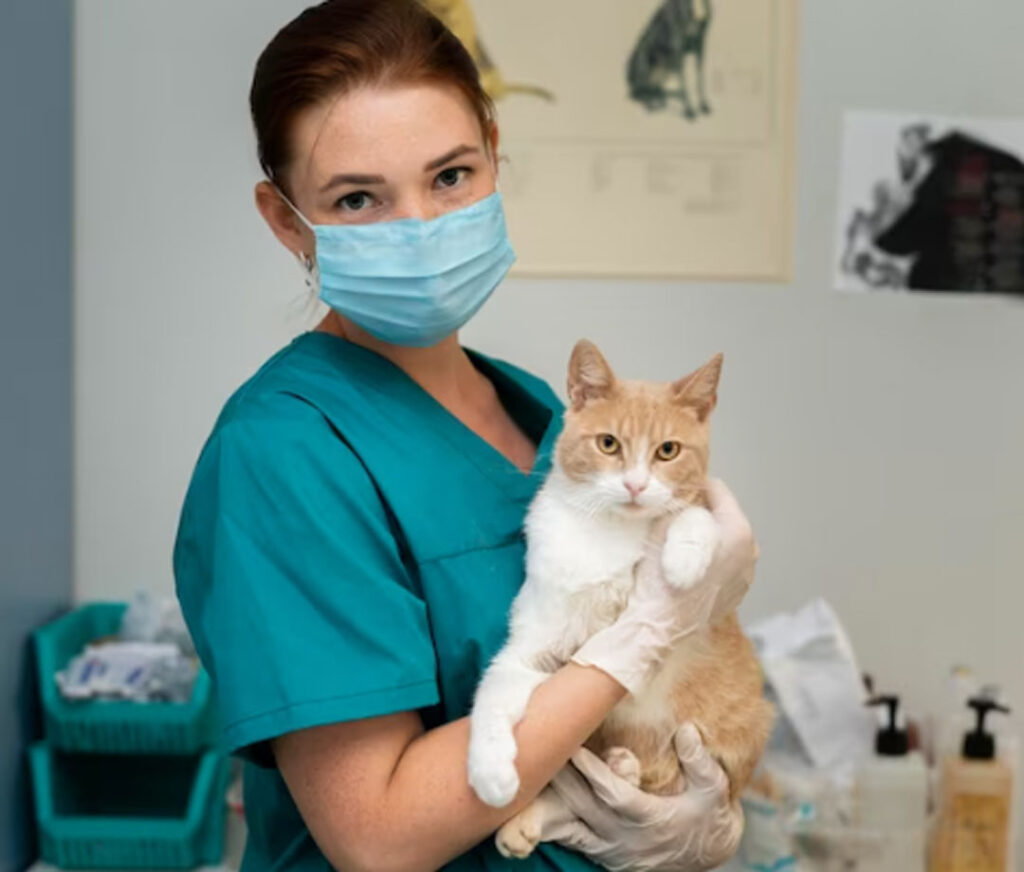cat needs to visit a veterinarian